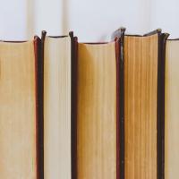 row of books
